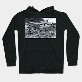 Creignish Stone Cottage in Black & White Hoodie